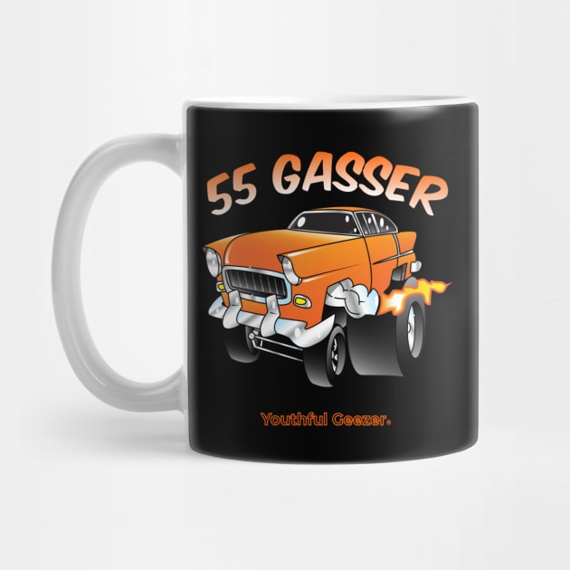 55 Gasser Cartoon Car Toon by YouthfulGeezer